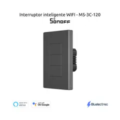 SONOFF - Interruptor de luz mecánico inteligente Wifi - M5-3C-120