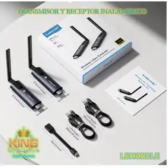 GENERICO - TRANSMISOR Y RECEPTOR INALAMBRICO HDMI (HD) 200 Metros