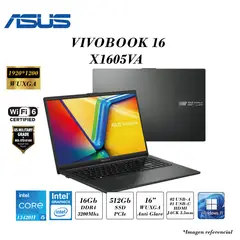 ASUS - LAPTOP VIVOBOOK 16 INTEL I5-13420H 16GB RAM 512GB SSD INTEL GRAPHICS 16 WUXGA BLACK FD
