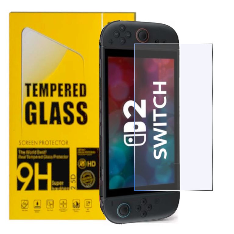 Protector Pantalla Mica Cristal Vidrio templado para Nintendo Switch 2