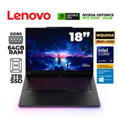 LENOVO - NOTEBOOK GAMING LEGION 9 18IAX10 18" WQUXGA IPS CORE ULTRA 9 275HX 5.4GHZ 64GB