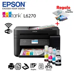 EPSON - IMPRESORA MULTIFUNCIONAL ECOTANK L6270 3 EN 1 WiFi 4 - ETHERNET