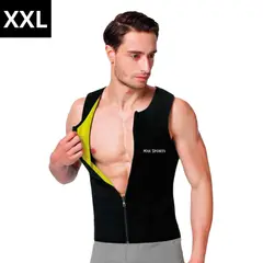 GENERICO - MAXSPORTS Faja Chaleco con Cierre Negro y Neón XXL