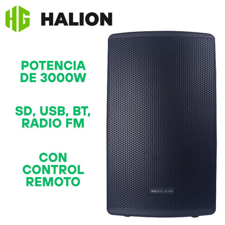 Parlante Activo PHA-15RCP Class AB 3000W USB BT