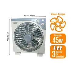 ALFANO - Ventilador Recirculante BF-1210 de 12