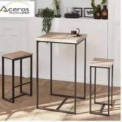 GENERICO - Mesa Bar +2 Sillas Modelo Limbo