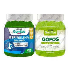 GENERICO - PACK ADULTO ESPIRULINA & GOFOS 130 GOMITAS - SOTTCOR