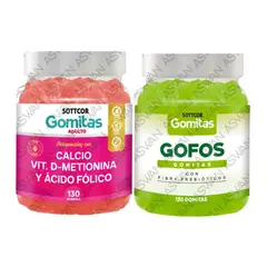 GENERICO - PACK ADULTO CALCIO & GOFOS 130 GOMITAS - SOTTCOR