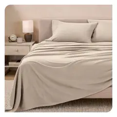 GENERICO - Sábanas polar premium beige Lima Tienda