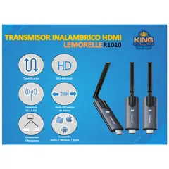 GENERICO - TRANSMISOR Y RECEPTOR INALAMBRICO HDMI (HD) 200 Metros 1TX A 2 RX