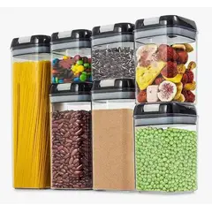 GENERICO - Set de 7 Frascos Envases Herméticos