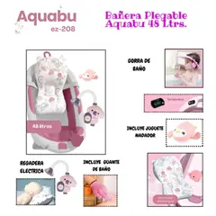 OEM - BAÑERA AQUABU 48 Lt TERMÒMETRO Y REGADERA ELECTRICA