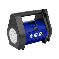 SPARCO - Compresor Aire 12v Medidor Digital Neumáticos Spt160