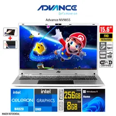 ADVANCE - Laptop NV9855 Intel Celeron Pantalla 156 FHD IPS RAM 8GB SSD 256GB