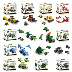 VATYERTY - 10 sets de vehículos transformables de plástico ABS para niños
