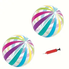VATYERTY - 2 pelotas de playa inflables grandes de 39 cm