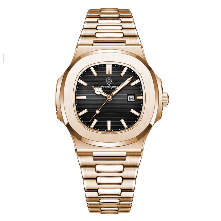Toumi CK reloj mecánico de gran dial impermeable -Dorado