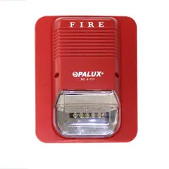 OPALUX - Sirena contra incendios de 12V con luz estroboscópica