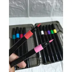 GENERICO - PLUMONES ACRILICOS X 12UND PUNTA PINCEL 2