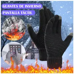 GENERICO - Guantes Invierno Frio Unisex Premium Táctil Touch Negro
