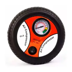 GENERICO - Compresor de Aire Portatil Pequeño de Plastico Negro DC12V