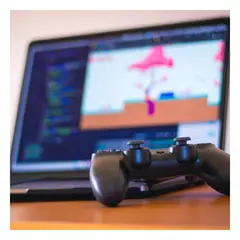 GENERICO - Pack2 Mando Ludico Gamer en Negro Y+Banderitas Adhesivas