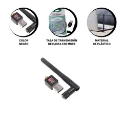 GENERICO - Pack2 Receptor Portatil de WiFi en Negro Y+Regalo Agendita