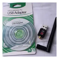 GENERICO - Pack4 Conector Portatil WiFi Negro Y+Regalo Stickers