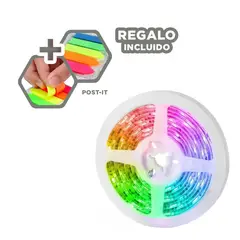 GENERICO - Pack6 Cinta Led Bluetooth de Celular Y+Banderitas Adhesivas