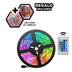 GENERICO - Pack12 Cintilla Led para Setup de 5mt Y+Ligas de Regalo