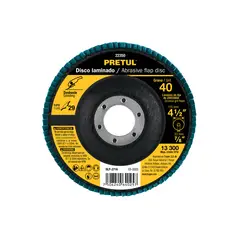 PRETUL - Disco 4 1/2" Grano 40 Polifan Flap Lija 22350