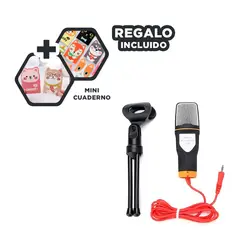 GENERICO - Pack12 Mic para Setup en Color Negro Y+Regalo Agendita