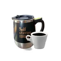 GENERICO - Taza Moderna Automatica Batidora para Mujeres de Color Negro