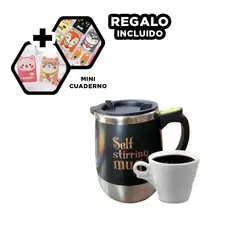 GENERICO - Taza Electronica para Batir Practico Negro Y+Regalo Agendita