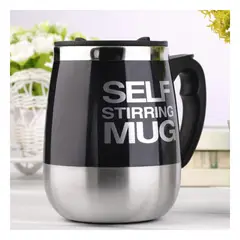 GENERICO - Pack6 Recipiente Efecto Batidora Atomatico en Negro