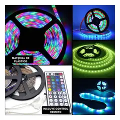 GENERICO - Pack6 Cintilla Led para Setup de 5mt Y+Regalo Stickers