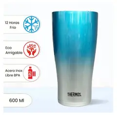 THERMOS - TAZA TERMICA COOL HOT 600ML CELESTE FRIO Y CALIENTE
