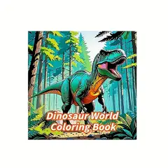 VATYERTY - Libro para colorear de dinosaurios estéticos de 26 páginas