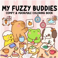 VATYERTY - 1 libro para colorear para adultos con temática de peluche