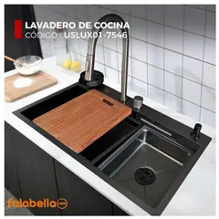 XM - Lavadero Multifuncional de Lujo NANO NEGRO USLUX01-7546