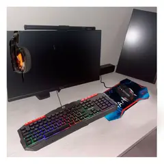 GENERICO - Pack4 Pack de Teclado Audifonos Mouse Y+Regalo Agendita