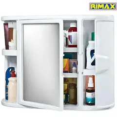 RIMAX - Gabinete Para Baño- Blanco Con Espejo -