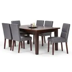STIL NOVO - JUEGO DE COMEDOR 6 SILLAS SANTIAGO GRIS OSCURO