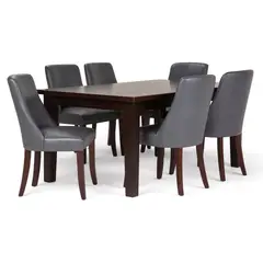 STIL NOVO - JUEGO DE COMEDOR 6 SILLAS BRUNO GRIS