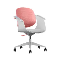 OFIDEAS - Silla Multifuncional Londres Brazos Fijos Rosado