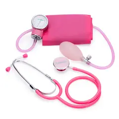 GENERICO - Tensiómetro Manual Aneroide con Estetoscopio KAMED Rosado