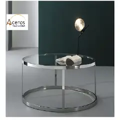 GENERICO - Mesa de Centro REDOND Acero Inoxidable