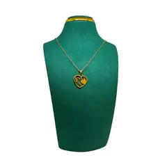 GENERICO - Pack Acero Collar con dije y Aretes - Love Mama Dorado