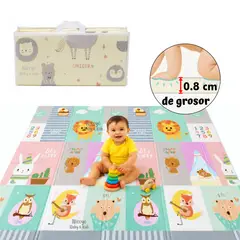 Baby - Alfombra Plegable y Reversible para Bebés de 200 x180 cm D7