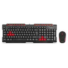 CYBERTEL - Kit Alámbrico Oficina Teclado+Mouse Prince CYB T2000
